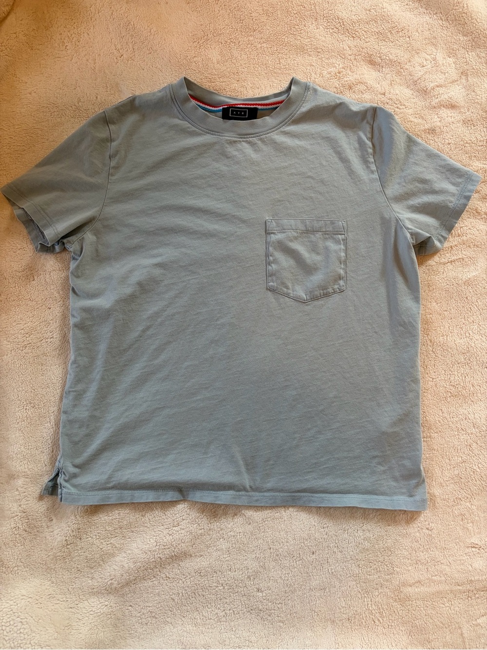 AYR Oversized Light Blue Pocket Tee